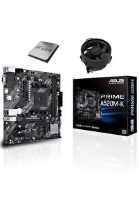 ASUS Prime A520m-k Ddr4 4600mhz Matx Anakart - Amd Ryzen 5 5500
