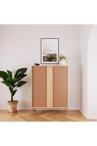 Bimossa Y3630 Çok Amaçlı Dolap Tarçın ( Metal Ayaklı, 120 Cm