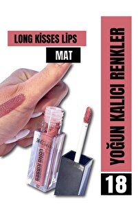 Cecile Kalıcı Mat Ruj - Cecile Long Kisses Lipgloss 18 Soft Maroon