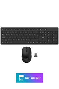 Daxi MK150 Wireless Combo Sessiz 2.4GHz Kablosuz Türkçe Q Klavye