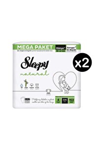 Sleepy Natural 4 Numara Maxi 304'lü Bebek Bezi - Fiyatı, Yorumları