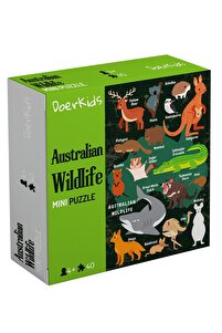 DoerKids Avustralya Vahşi Yaşam Eğitici Mini Puzzle | 3-7 Yaş - 40