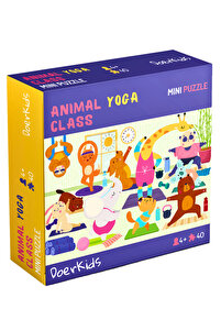 DoerKids Hayvanlar Yoga Sınıfı Eğlenceli Mini Puzzle | 3-7 Yaş