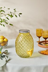 Karaca Melon Ananas Musluklu Kapaklı Cam Sebil Damacana 4,65 litre