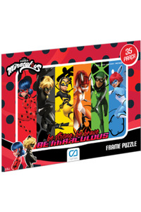 CA Games C&A Games Miraculous-2 Lisanslı 35 Parça Frame Puzzle