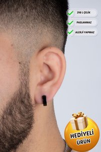Related product image Piercing Market Steel & Silver Steel Earrings