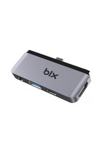 Bach 6B ディープピリオド Bix BX16HB 4K HDMI Type-C Thunderbolt 3.0 Dönüştürücü Hub Macbook
