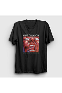Presmono Unisex Siyah In The Court Of The Crimson King T-Shirt