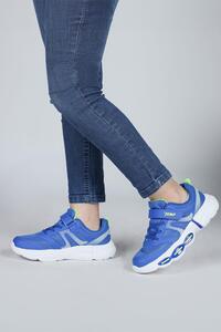 Jump 30037 Mavi - Neon Yeşil Erkek Çocuk Sneaker Günlük Spor
