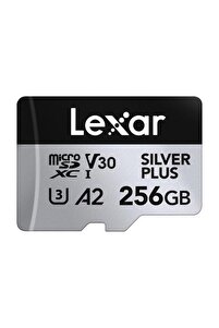 Lexar Professional 256GB 205 MB/s Silver Plus Mikro SD Hafıza