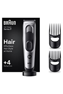 HIR Braun Series 7 Hc7390, Erkekler Için 17 Uzunluk Ayarına Sahip Saç