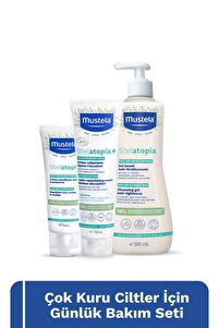 Mustela Çok Kuru Ciltler Günlük Bakım Seti-Stelatopia+ Vücut Kremi
