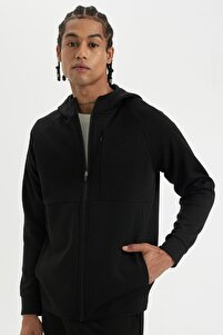 Defacto Fit Slim Fit Dar Kesim Kapüşonlu Skuba Dalgıç Kumaş