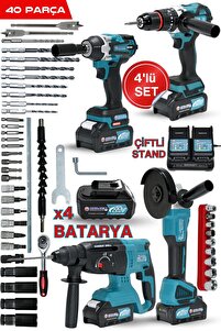 Mur-Cell 4'lü Set Kırıcı Delici 26 Mm Hilti 115 Mm Taşlama 400 Nm