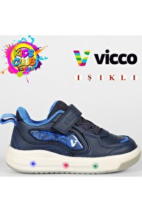 Vicco Disnew Işıklı Ortopedik Çocuk Spor Ayakkabı LACİVERT