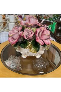 Handmade ESTERHOMEDECOR İtalyan Capodimonte damgalı porselen çiçek