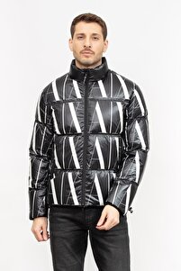 Armani Exchange Logolu Regular Fit Fermuarlı Şişme Mont Erkek Mont
