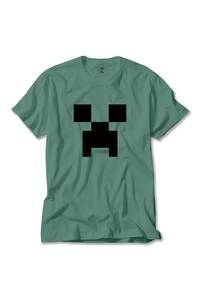 Z zepplin Mine craft Creeper Face Yeşil Tişört - Fiyatı, Yorumları