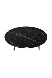 Alesta Life Siyah Pratik Yer Sofrası | 21 Cm Katlanabilir Metal