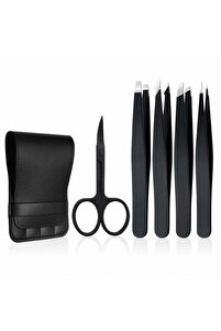 valkyrie 5 Adet Profesyonel Paslanmaz Çelik Deri Çantalı Cımbız