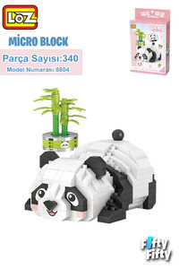 Vagonlife LOZ Micro Block Serisi Panda 340 Parça Oyuncak Yapım