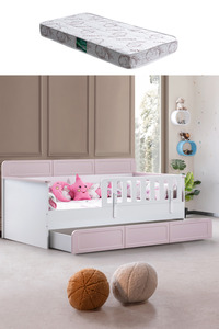 Setay Yavrulu Karyola, Mira Yavrulu Montessori Karyola - Pembe + 1