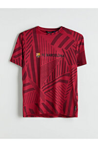 LC Waikiki Yeni Sezon Bisiklet Yaka Barcelona Baskili Erkek