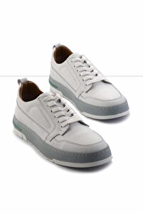 Bambi Beyaz Hakiki Deri Erkek Sneaker E01463410603 - Fiyatı, Yorumları