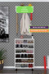 Kenzlife Ayakkabılık Başmak6 Byz 98*060*30 Kapaksız 6 Raflı 18