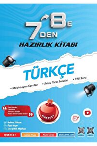 Nartest Yayınları 8. Sınıf 7 Den 8 E Türkçe Hazırlık Kitabı