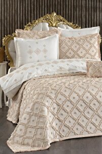 Çeyiz Diyarı Alara Gelin Seti 8 Parça Cappucino - Fiyatı, Yorumları