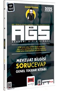 Yargı Yayınları Yargı 2025 Meb-ags Mevzuat Bilgisi Soru Cevap