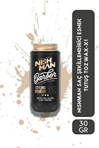 NISHMAN Saç Şekillendirici Toz Wax X1 / Oynanabilir Yapı / Kalıcı