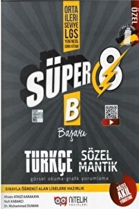 Nitelik Yayınları 8. Sınıf Türkçe Süper Sözel Mantık Görsel Okuma