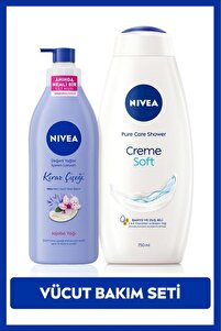 NIVEA Creme Soft Kremsi Dokunuş Duş Jeli 750ml ve Değerli Yağlar