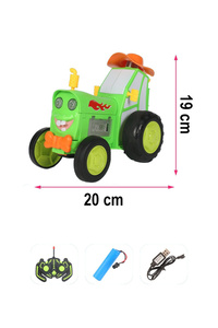 Tıfıl Toys Oyuncak Yeşil Dans Eden Çılgın Traktör - Kumandalı