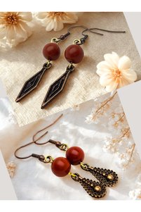 صورة المنتج ذات الصلة ayrestyle أقراط مرصعة