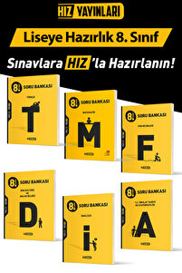 Hız Yayınları 8. Sınıf Lgs Soru Bankası Set (6 Kitap) 2025-2026