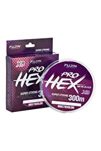 Fujin Pro Hex 8X 300Mt Multicolor İp Misina MultiColor-0,27 MM