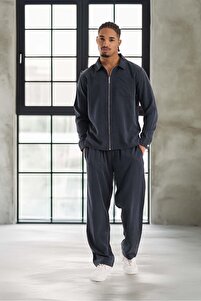Valiberta Baggy Kalıp Cupra Kumaş Jogger Erkek Eşofman Takımı