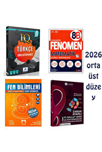 Bilgi Sarmal Yayınları 8.SINIF PARAF IQ TÜRKÇE +FENOMEN 8B MAT +