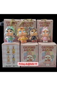 Pop Mart CRYBABYplastik Crying Again Series peluşdeğil -Vinyl Face