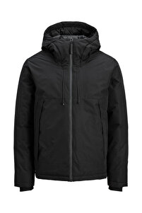 Jack & Jones Jcounion Light Padded Blocking Black Men's Coat