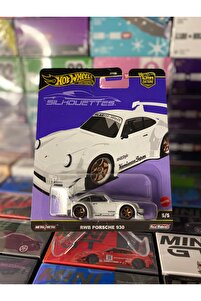HOT WHEELS RWB PORSCHE 930 - SILHOUETTES - PREMIUM - (1/64) BEYAZ