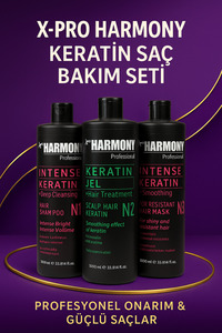 X Pro Harmony X-Pro Harmony 3'lü Keratin Uygulama Seti 1000 ml