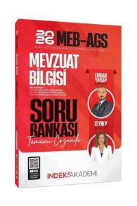 İndeks Akademi 2026 MEB-AGS Mevzuat Bilgisi Tamamı Çözümlü Soru