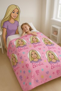 صورة المنتج ذات الصلة Barbie بطانيات سرير مفرد