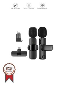 Torima Yaka Mikrofonu Type-C Lightning Dönüştürücülü 2 Adet