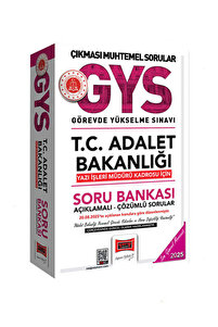 Yargı Yayınları 2025 T.C Adalet Bakanlığı Yazı İşleri Müdürü