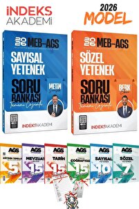 İndeks Akademi 2026 MEB AGS Sayısal Yetenek ve Sözel Yetenek Soru